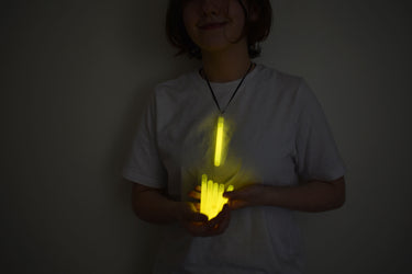 4 inch 10mm Yellow Glow Sticks- 50 Per Package